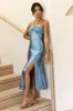 Eastern Skies Maxi Dress Blue sold by Fortunate One