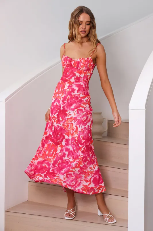 Peony Pillow Maxi Dress Pink sold by Fortunate One