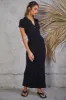 Going Slow Maxi Dress Black sold by Fortunate One