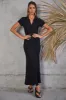 Going Slow Maxi Dress Black sold by Fortunate One