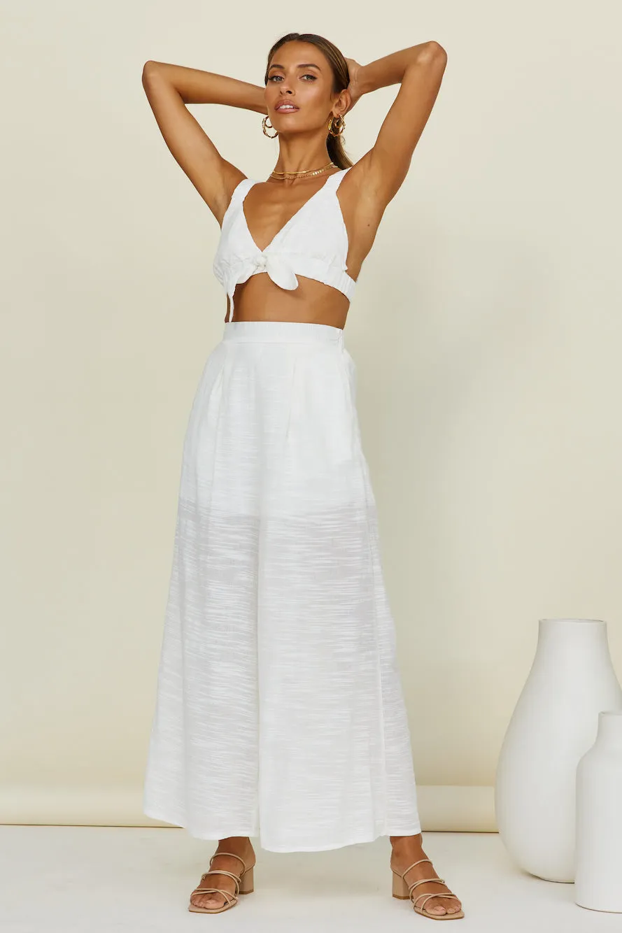 Your True Love Crop Top White sold by Fortunate One