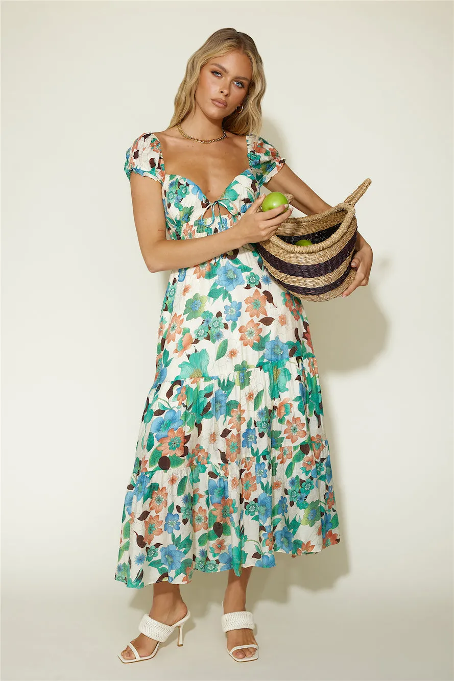 Afternoon Glow Maxi Dress Floral sold by Fortunate One product image thumbnail 5