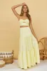 RUNAWAY THE LABEL Ayla Maxi Skirt Lemon sold by Fortunate One