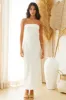 Gleam In Gold Maxi Dress Champagne sold by Fortunate One