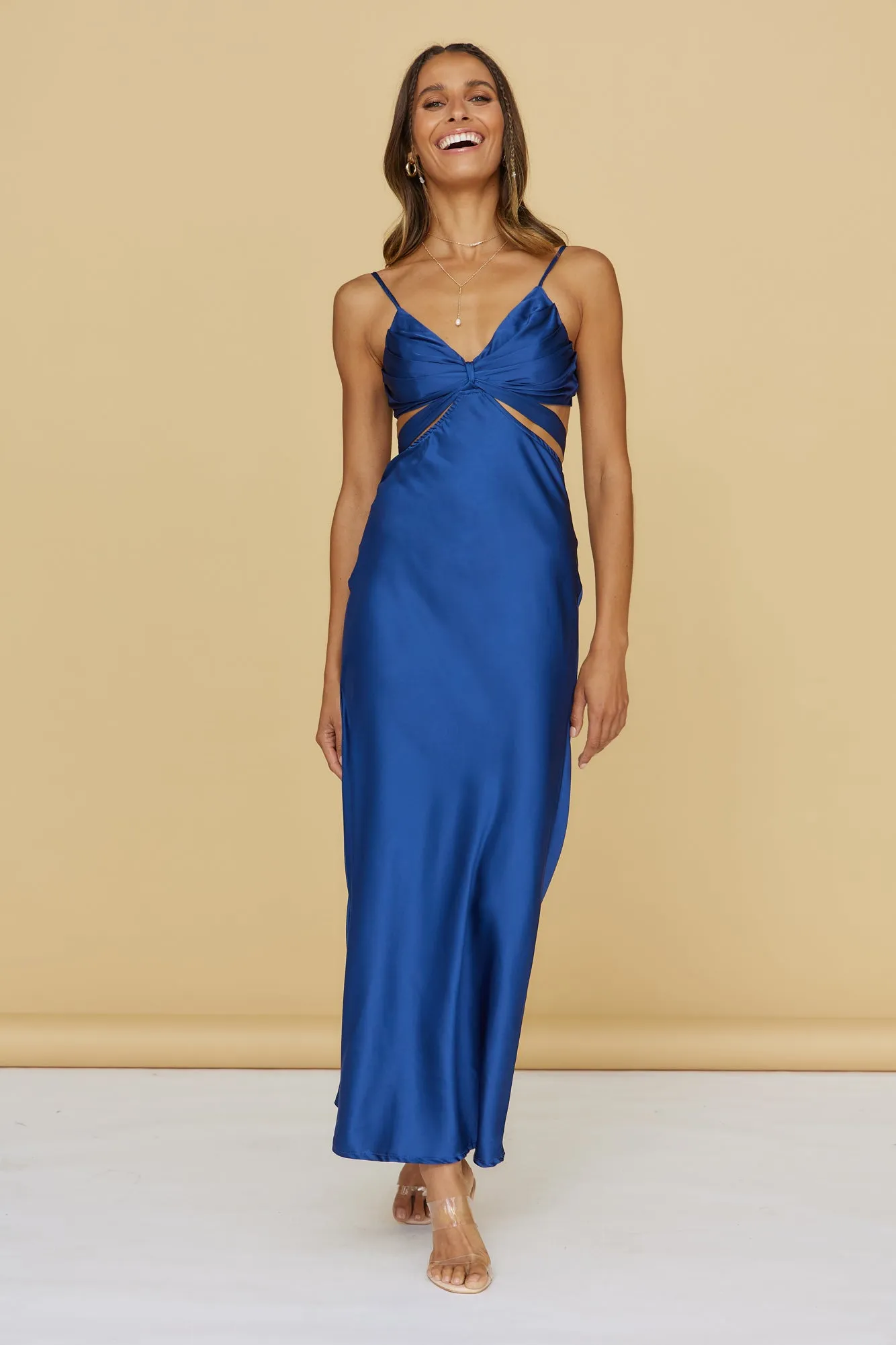 Striking Midnight Maxi Dress Navy sold by Fortunate One product image thumbnail 2