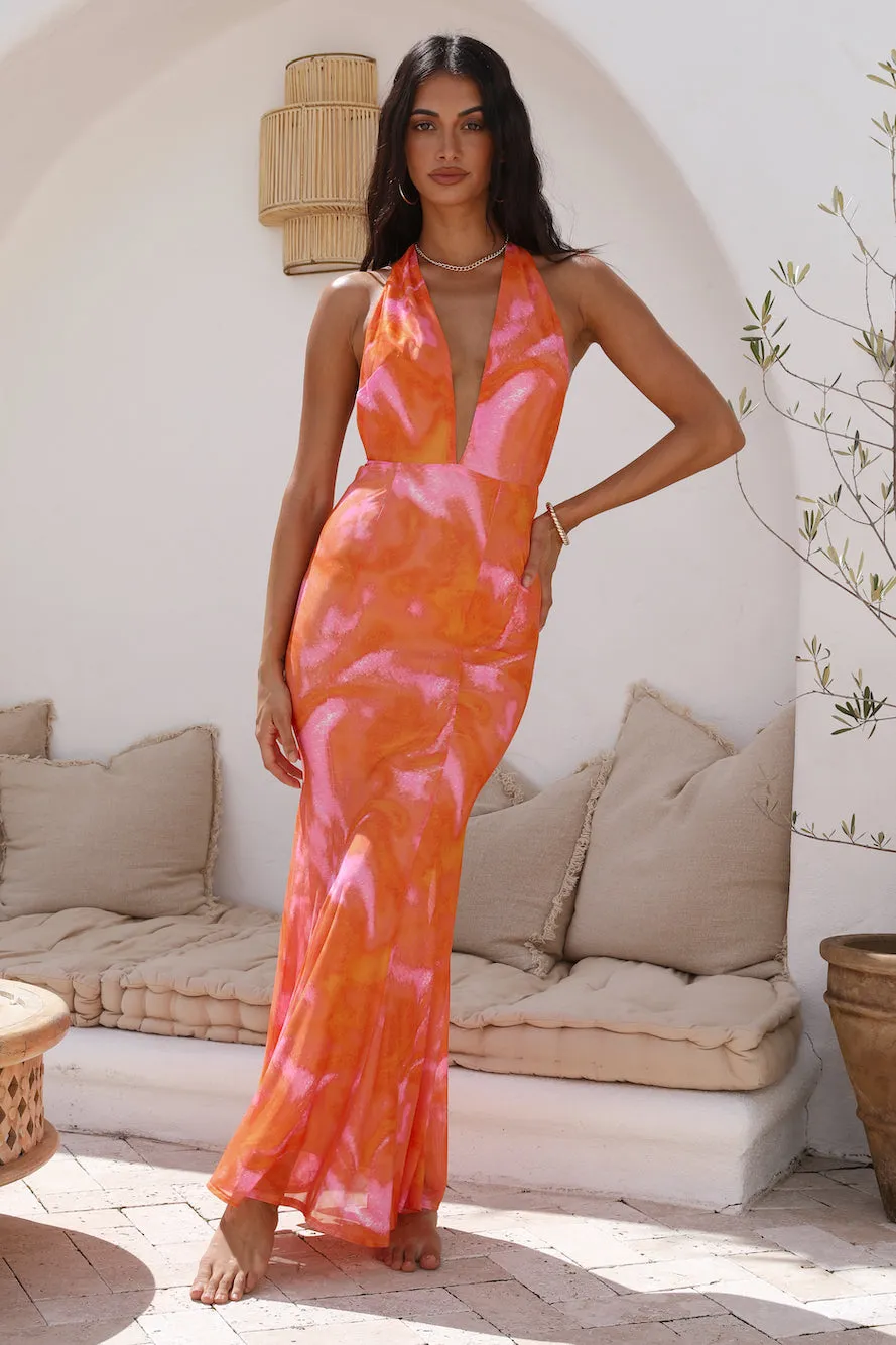 Ready For It Maxi Dress Orange sold by Fortunate One product image thumbnail 3