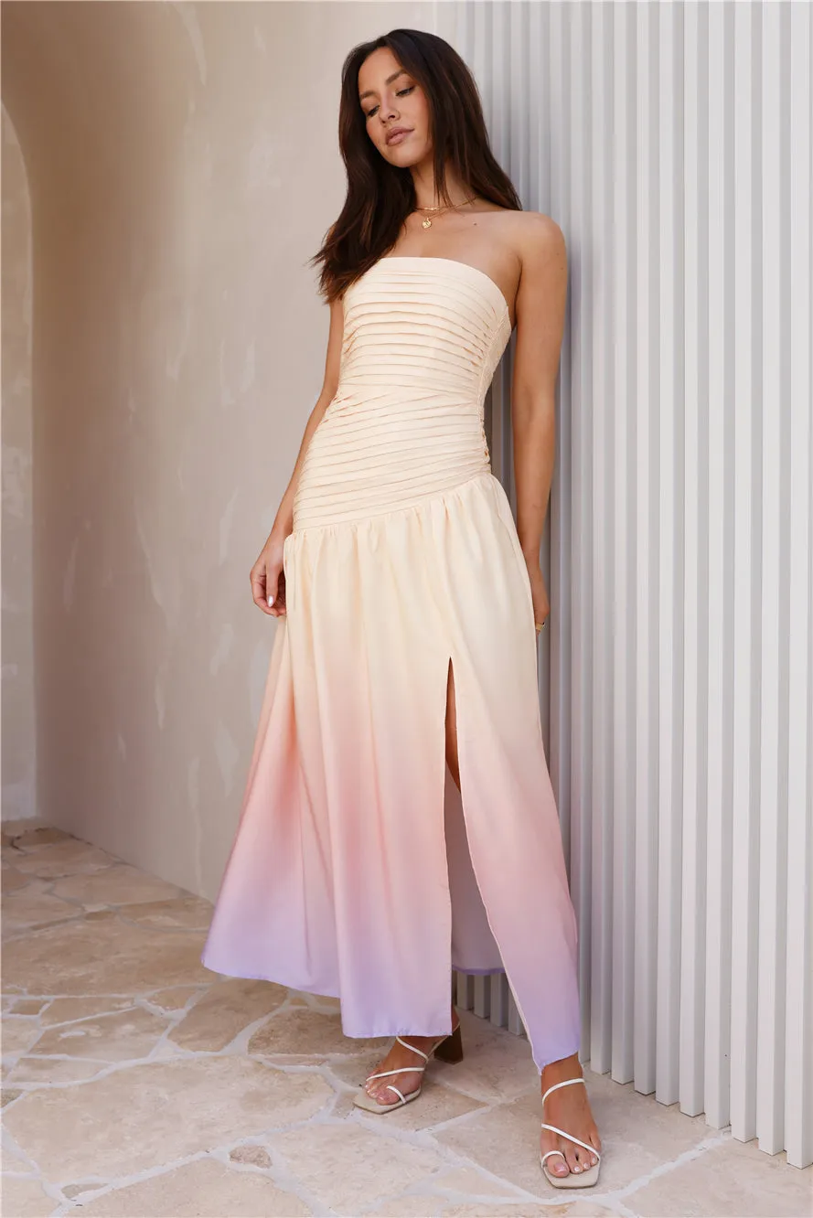 Ready For It Strapless Maxi Dress Yellow sold by Fortunate One product image thumbnail 5