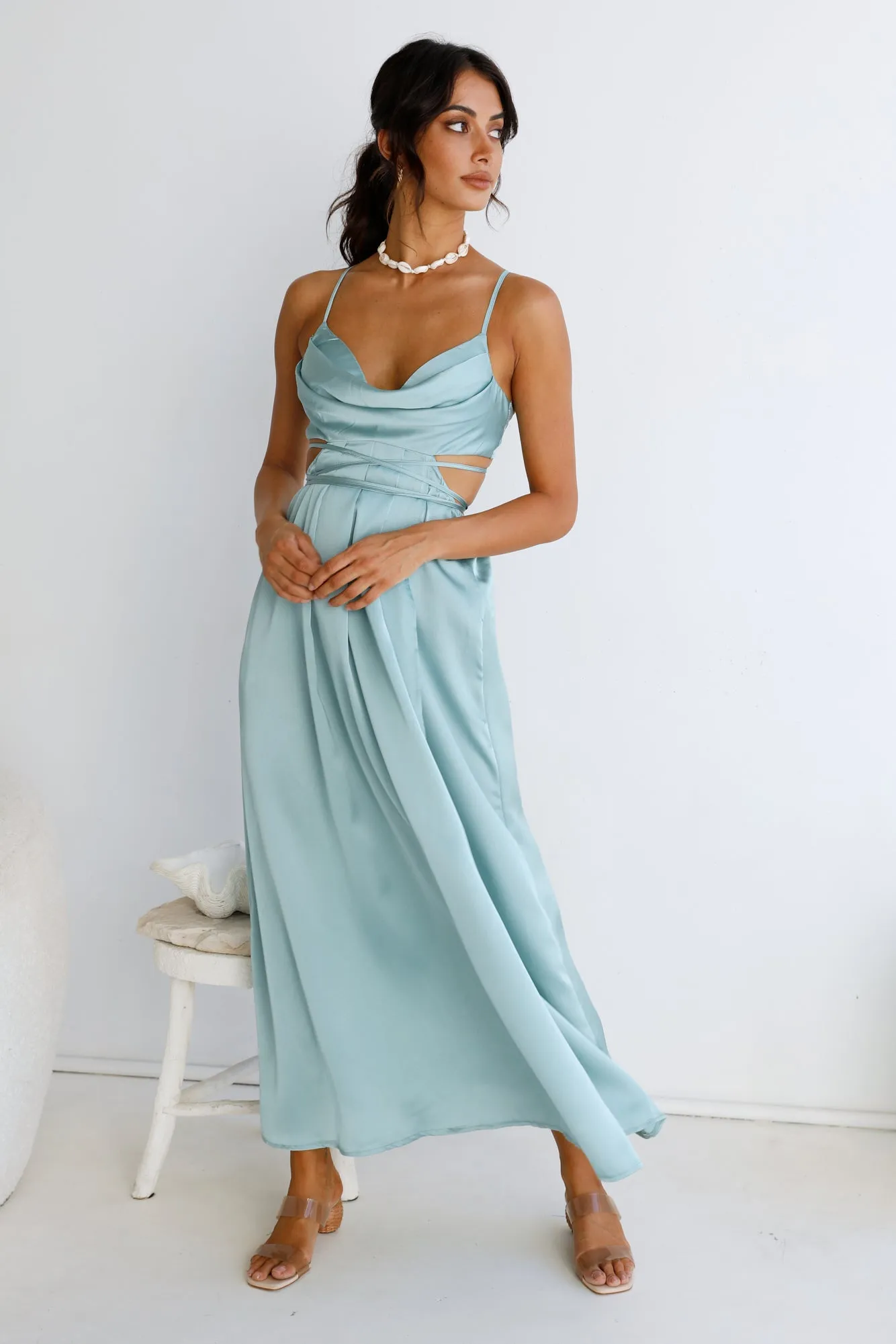 Be My Darling Maxi Dress Light Blue sold by Fortunate One product image thumbnail 5