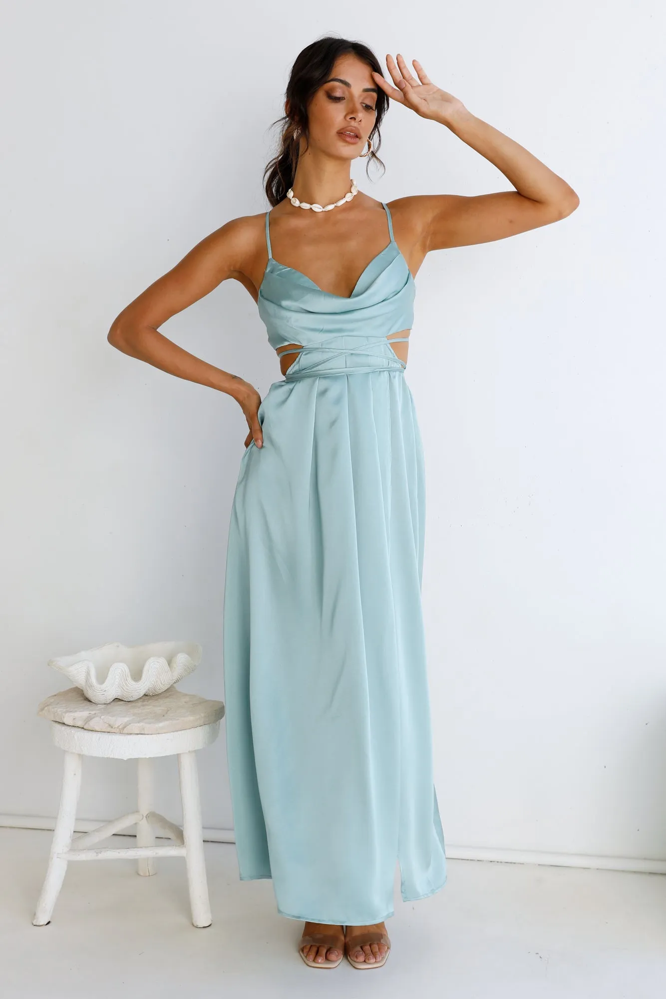 Be My Darling Maxi Dress Light Blue sold by Fortunate One product image thumbnail 2