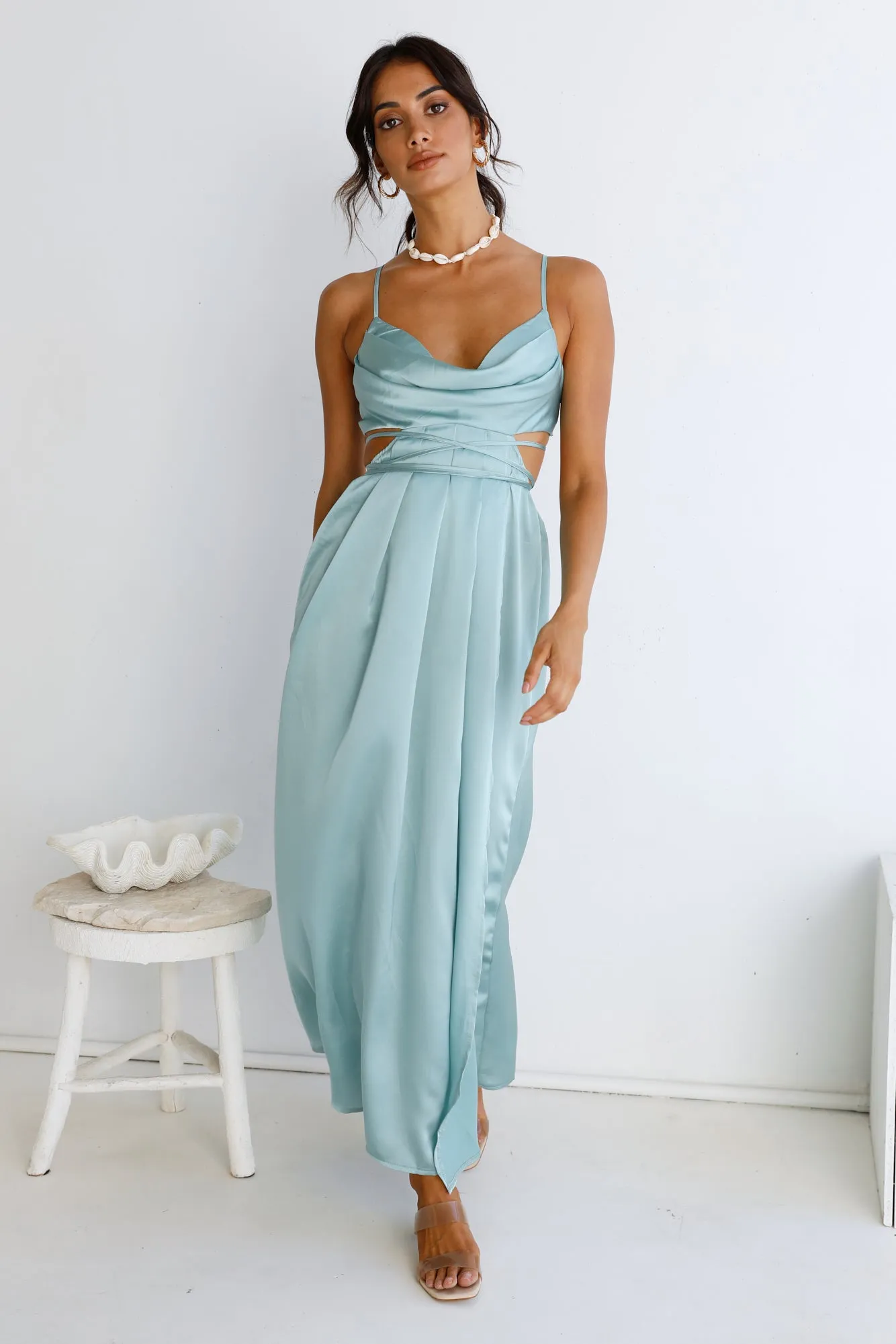 Be My Darling Maxi Dress Light Blue sold by Fortunate One product image thumbnail 3