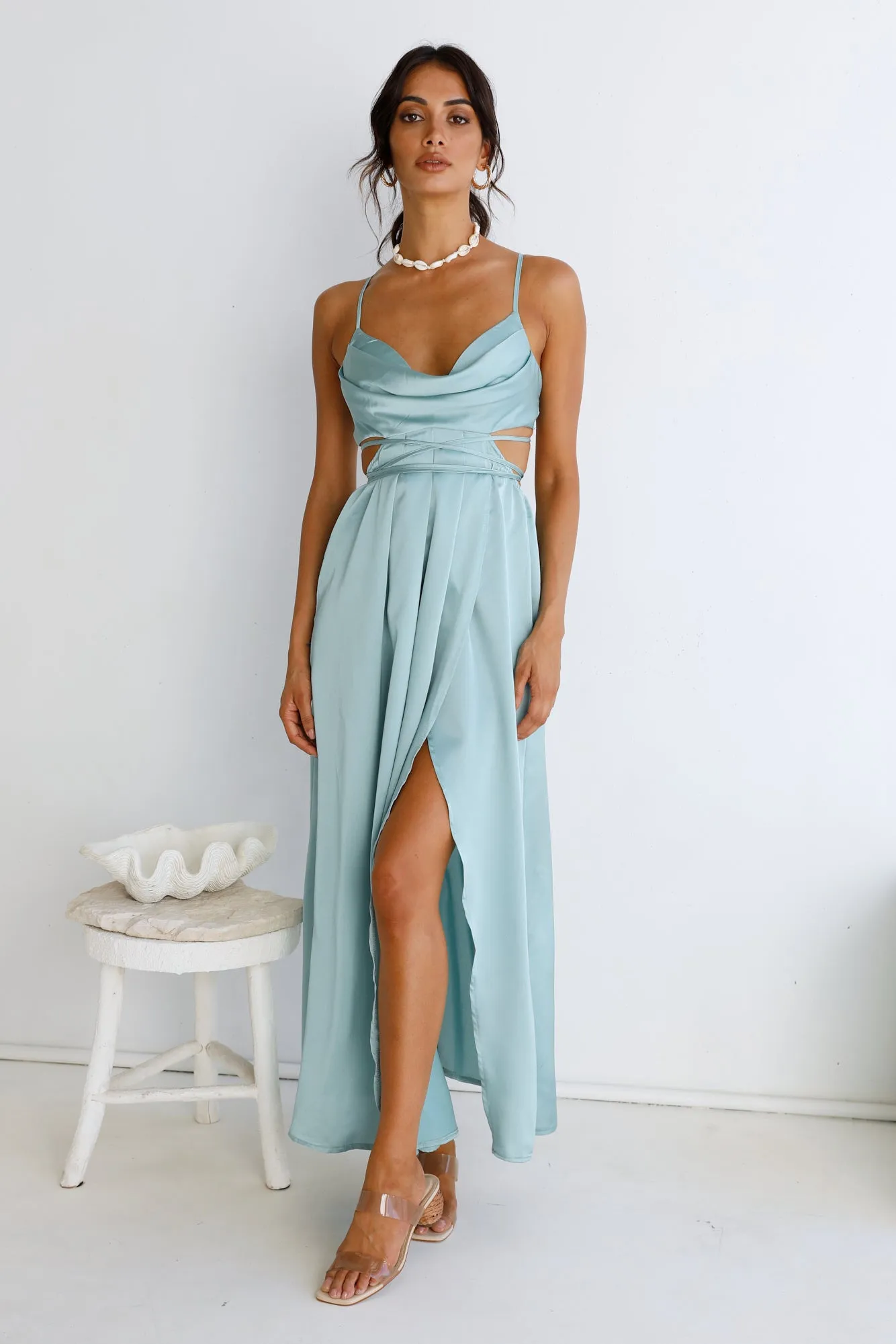 Be My Darling Maxi Dress Light Blue sold by Fortunate One