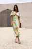 Margaret Maxi Dress Green sold by Fortunate One