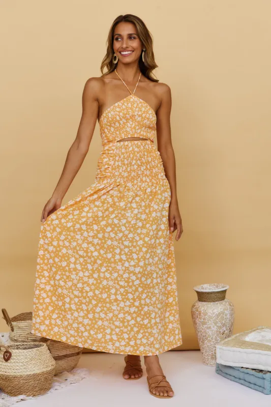 Sweet Citrus Maxi Dress sold by Fortunate One