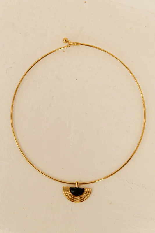 18k Gold Plated Luna Glow Necklace Gold sold by Fortunate One
