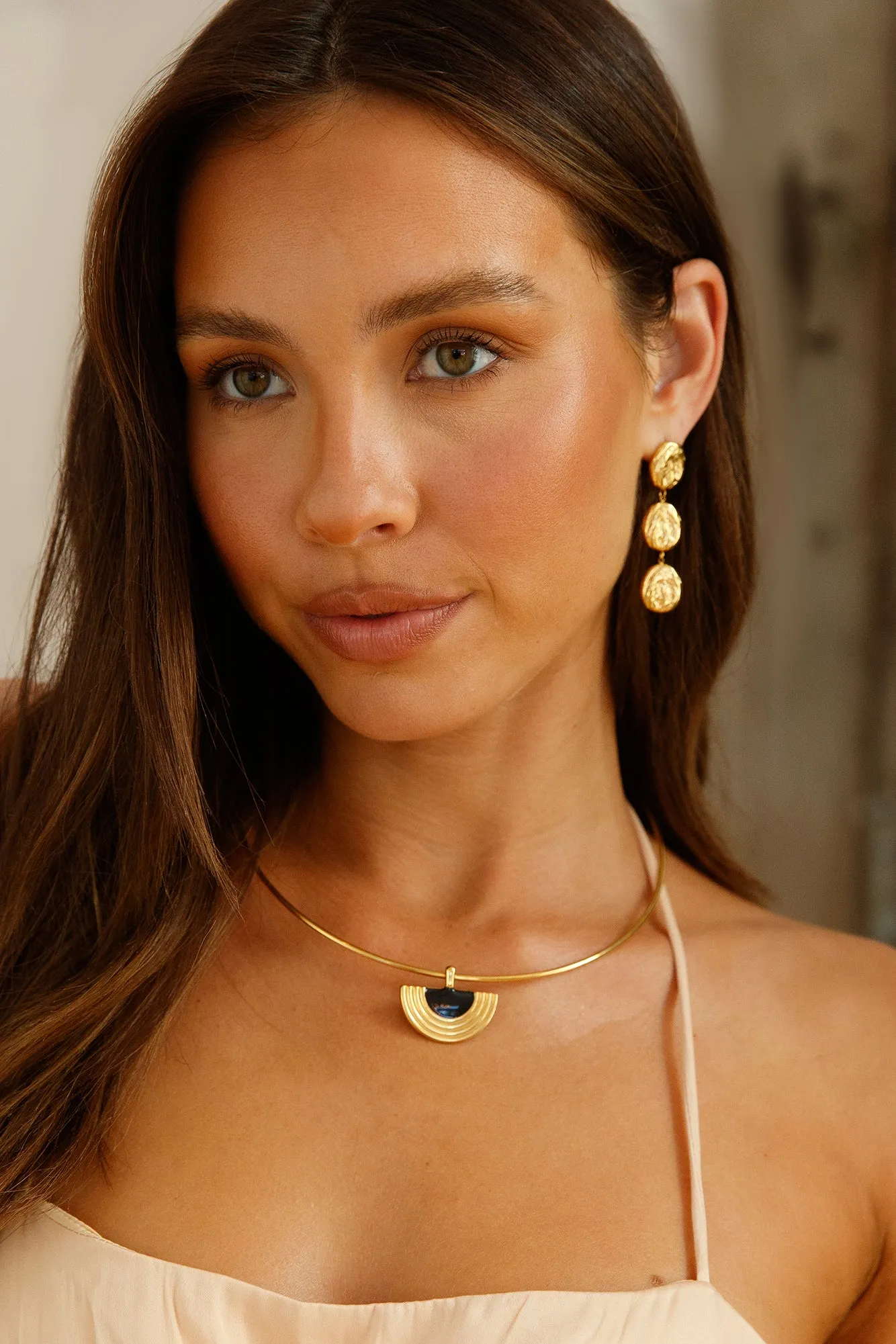 18k Gold Plated Luna Glow Necklace Gold sold by Fortunate One product image thumbnail 2