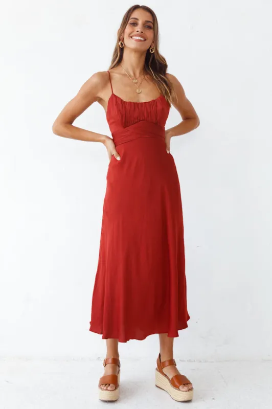 Now You Know Maxi Dress Wine sold by Fortunate One