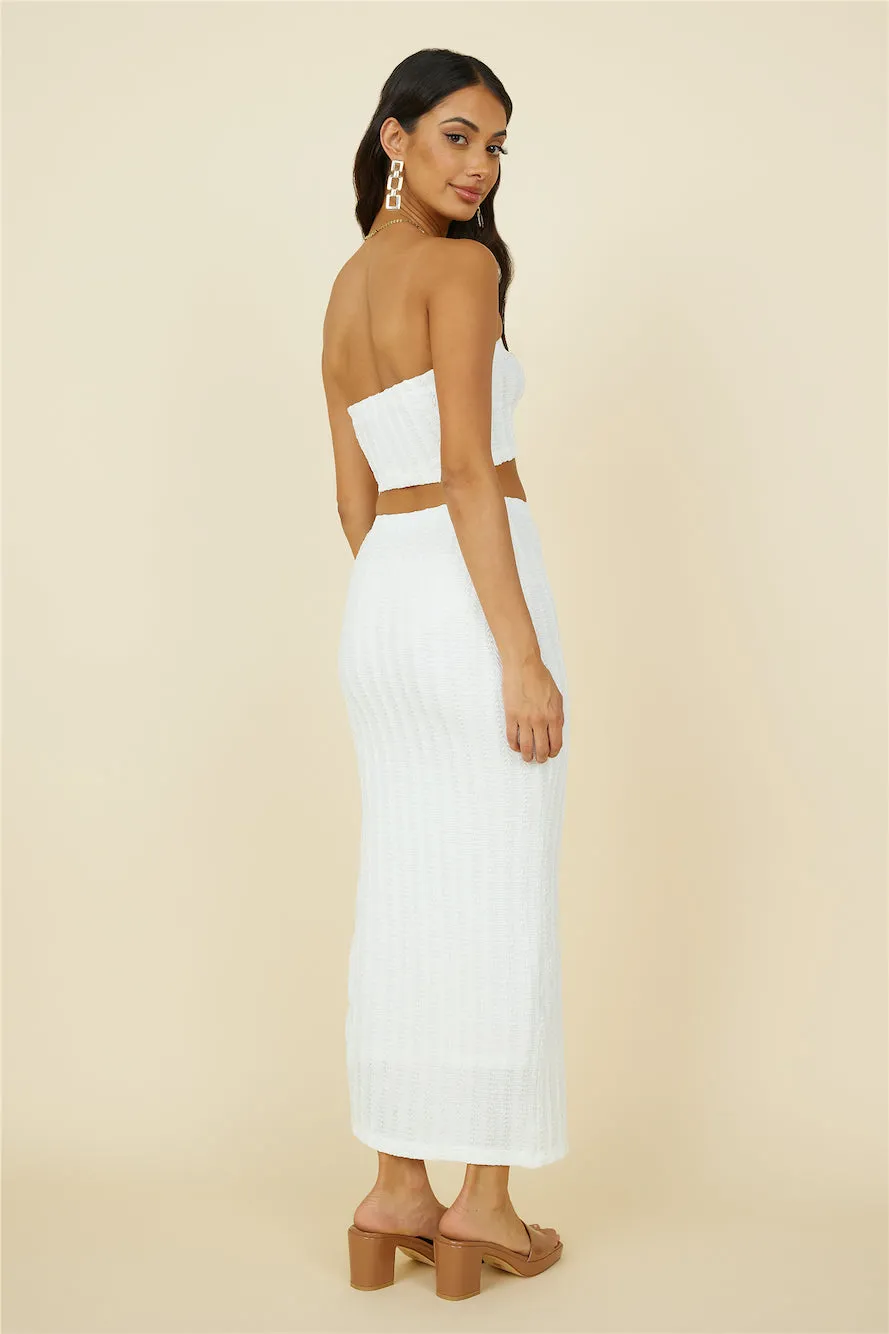 Poolside Adventure Maxi Skirt White sold by Fortunate One product image thumbnail 4