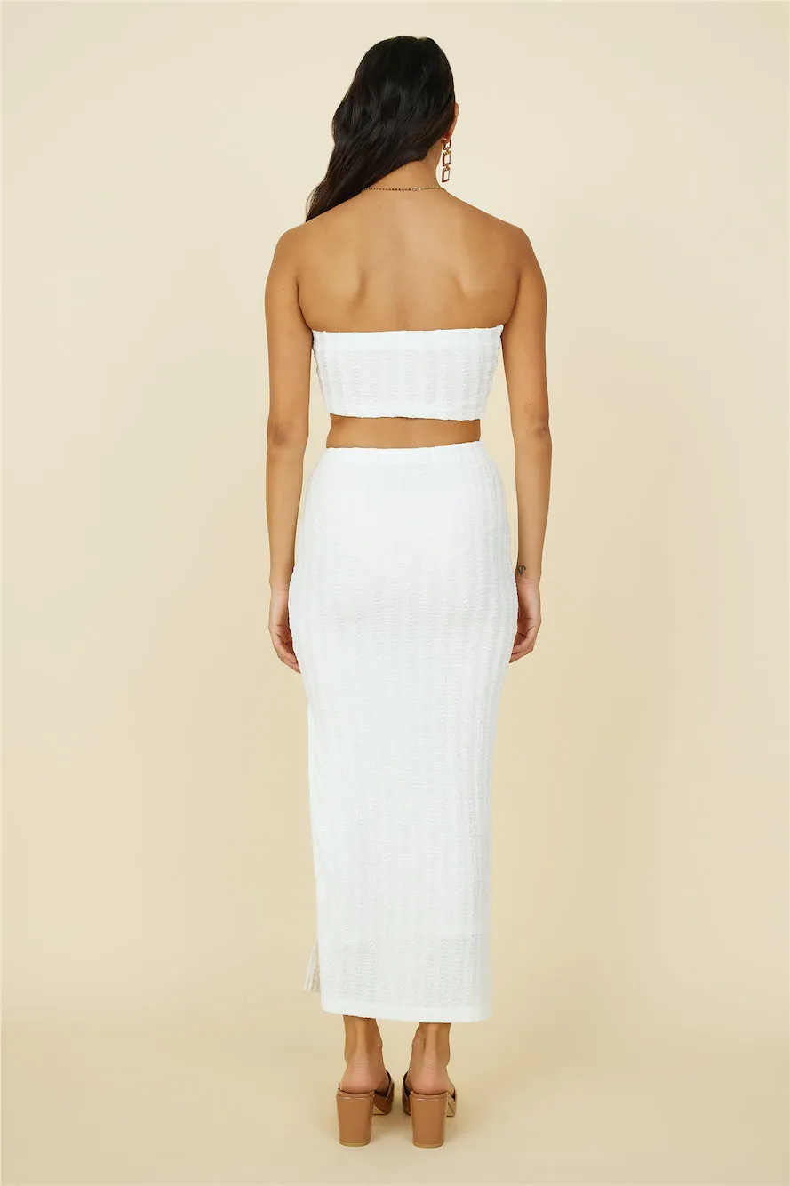 Poolside Adventure Maxi Skirt White sold by Fortunate One product image thumbnail 5