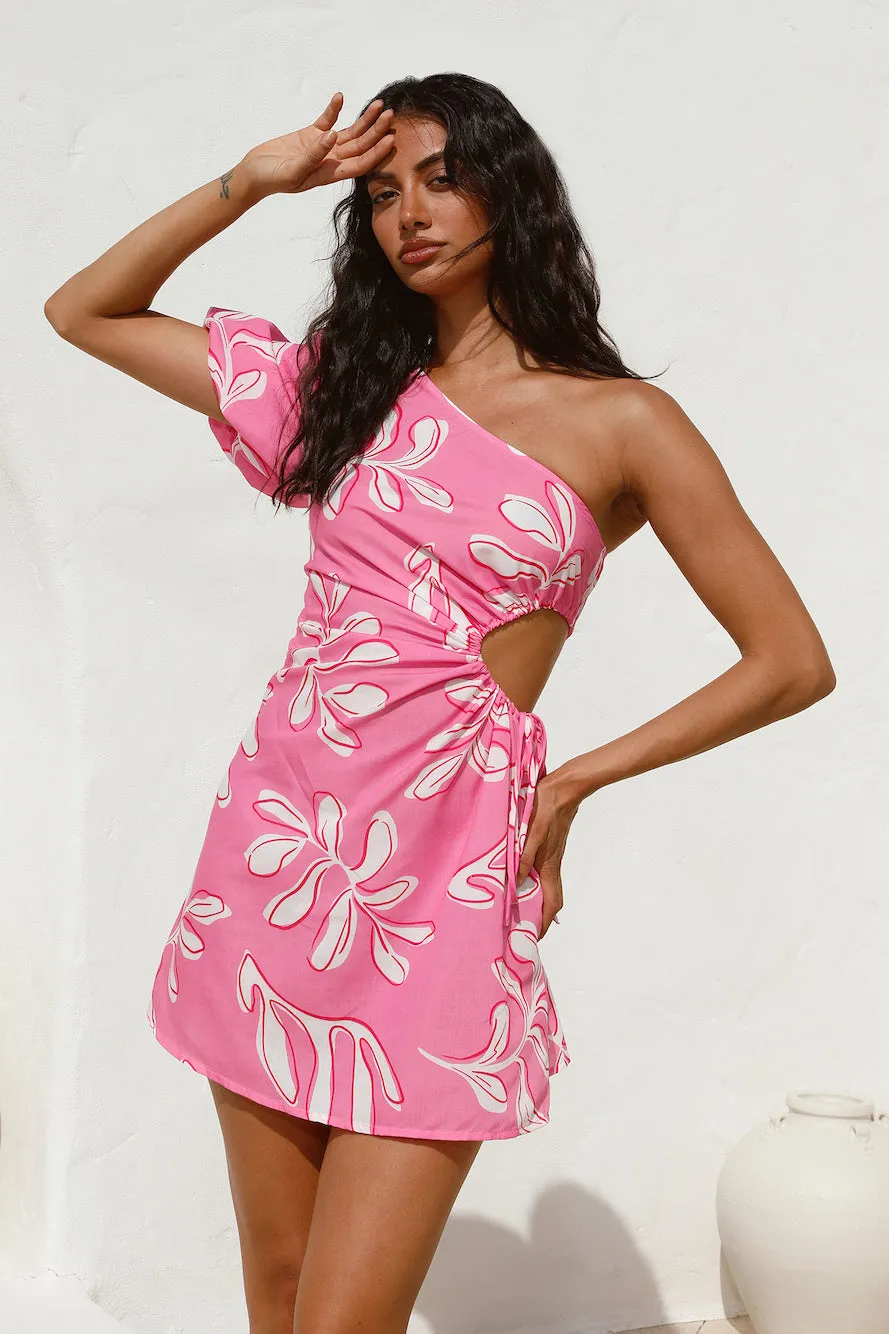 Settle In Mini Dress Pink sold by Fortunate One product image thumbnail 3