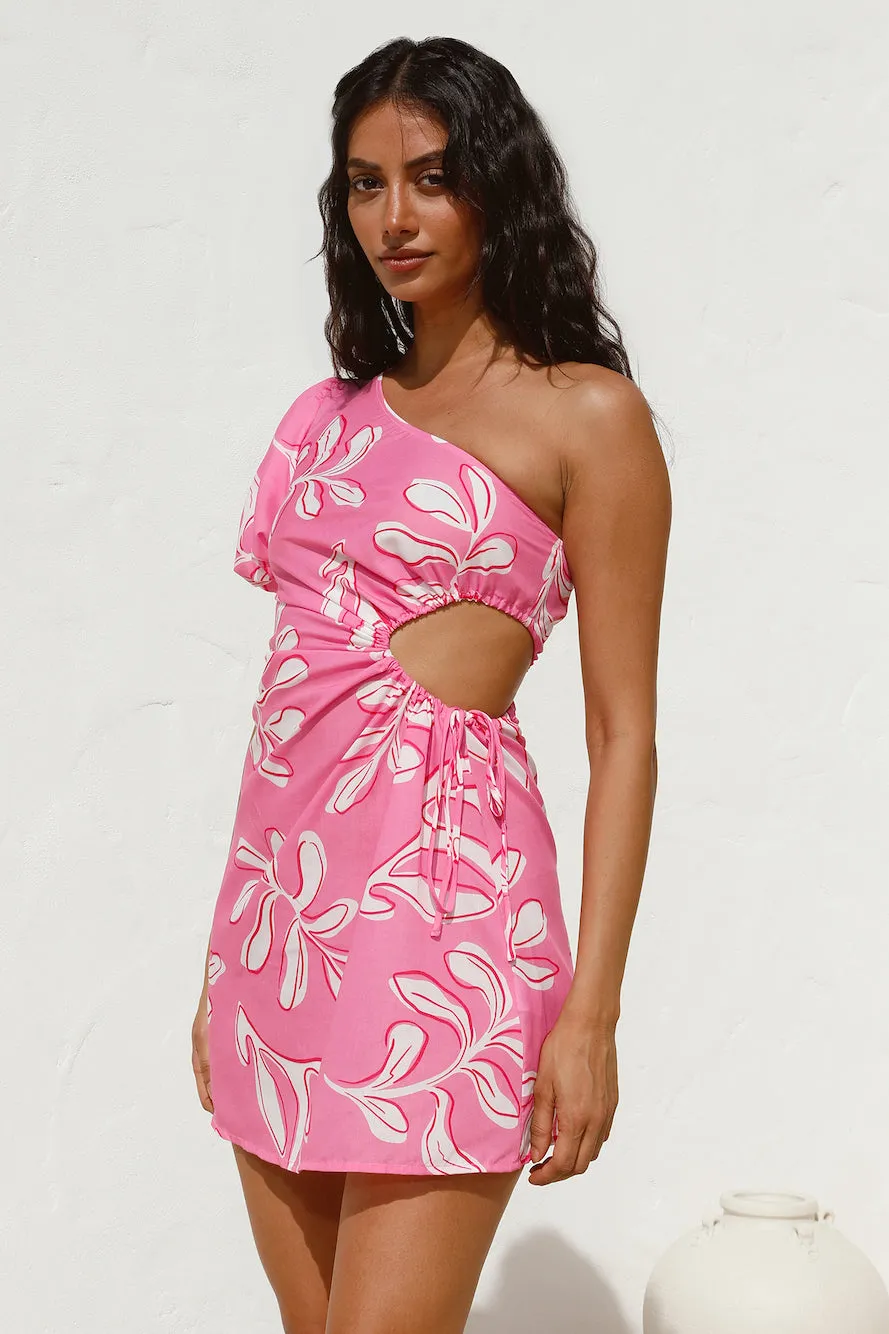 Settle In Mini Dress Pink sold by Fortunate One product image thumbnail 5