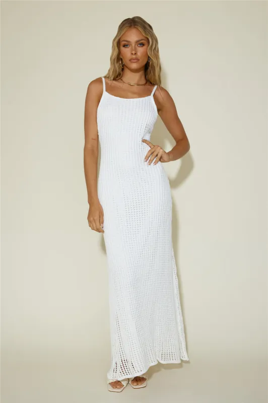 To Be Mine Maxi Dress White sold by Fortunate One