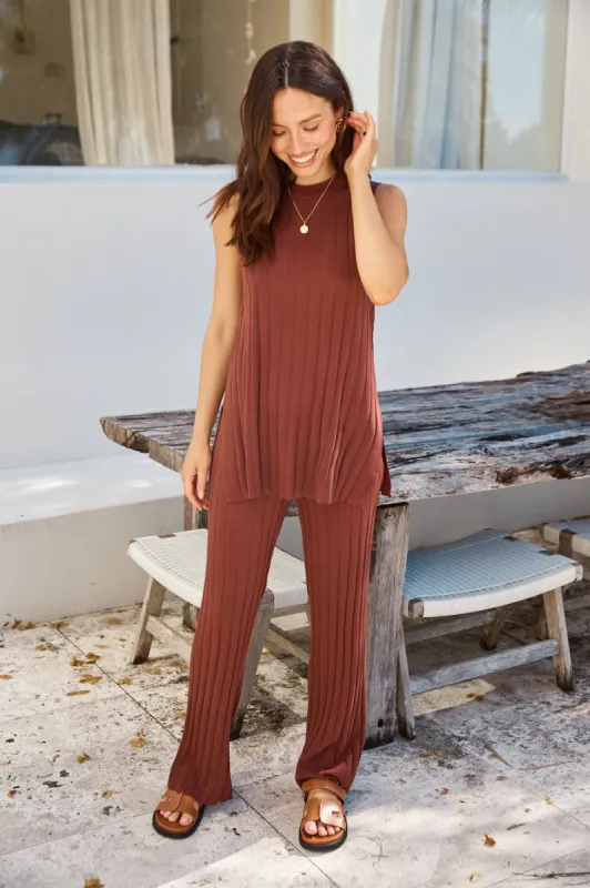 True North Pant Brown sold by Fortunate One