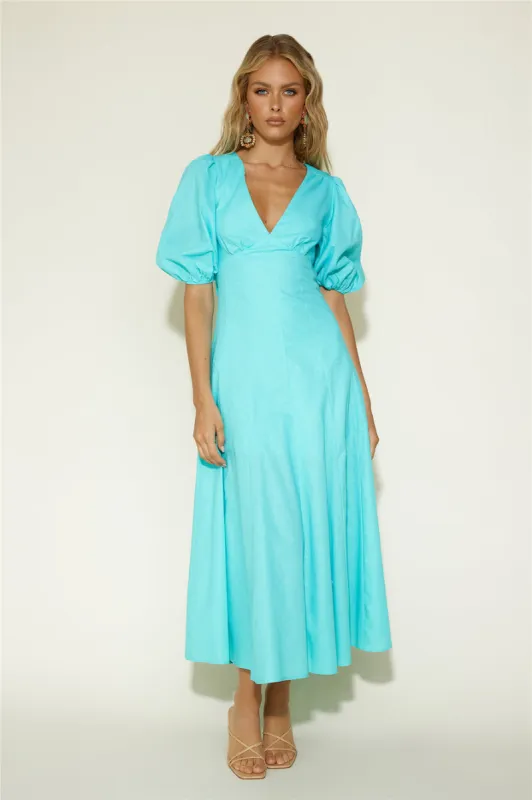 Marceline Maxi Dress Blue sold by Fortunate One