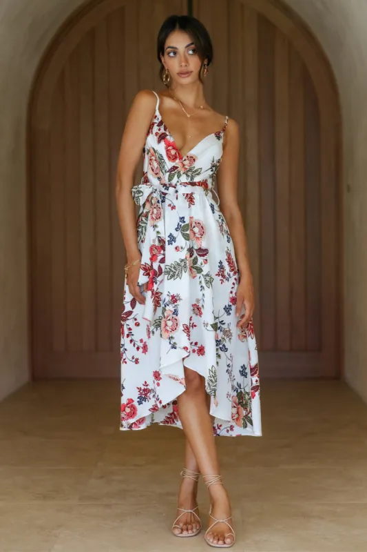 With The Flow Maxi Dress White sold by Fortunate One