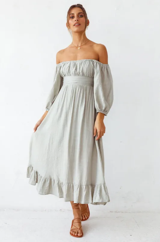 Eternal Dreaming Maxi Dress Sage sold by Fortunate One