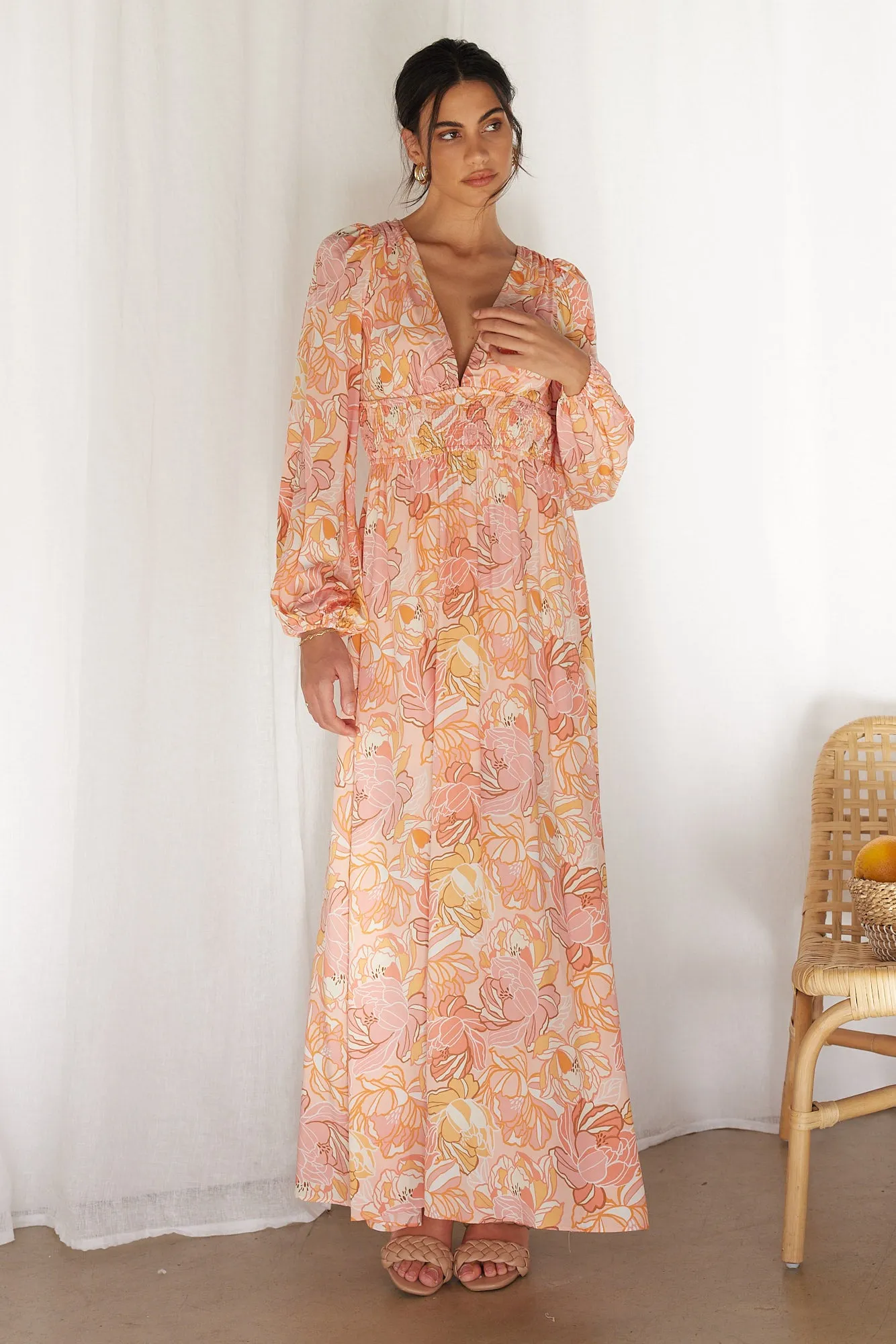 True Meaning Maxi Dress Pink sold by Fortunate One product image thumbnail 4
