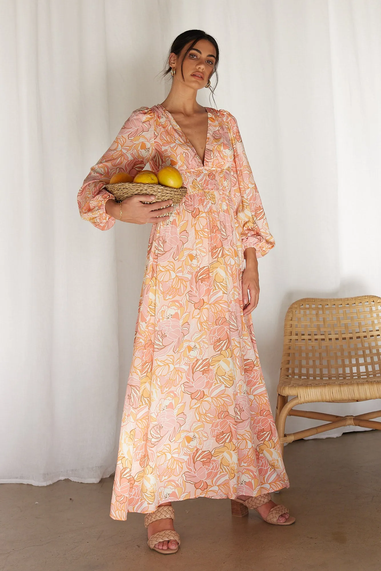 True Meaning Maxi Dress Pink sold by Fortunate One