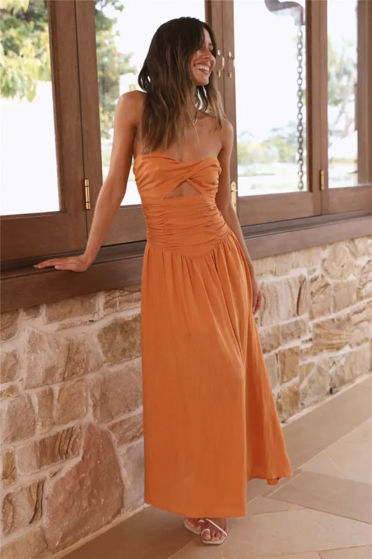 Endless Travels Maxi Dress Orange sold by Fortunate One