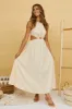 Aulma Maxi Dress Beige sold by Fortunate One