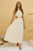 Aulma Maxi Dress Beige sold by Fortunate One