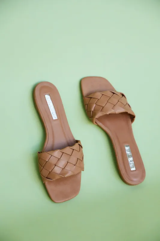 BILLINI Alessi Slides Sugar Brown sold by Fortunate One