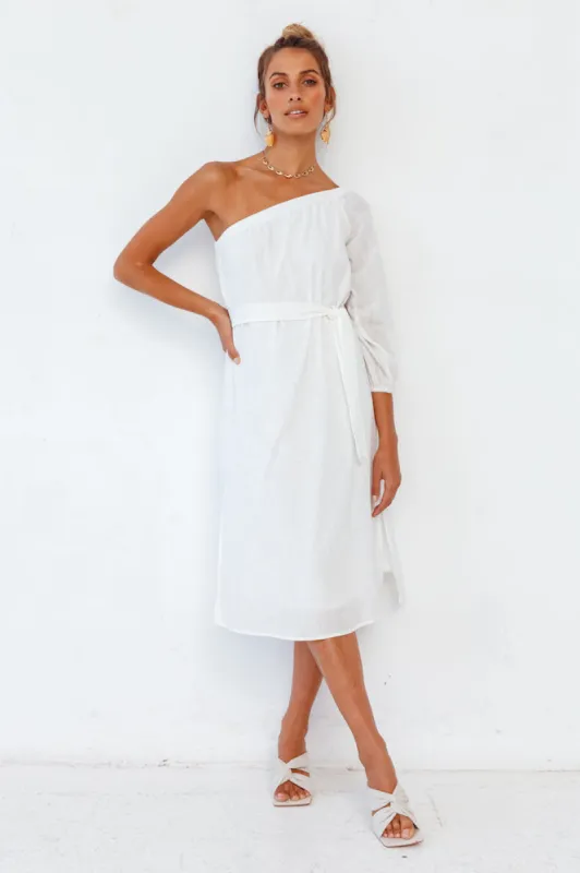 Ocean Serenity Midi Dress White sold by Fortunate One
