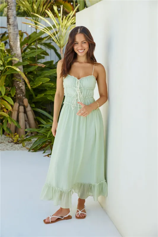 Understand It Maxi Dress Sage sold by Fortunate One