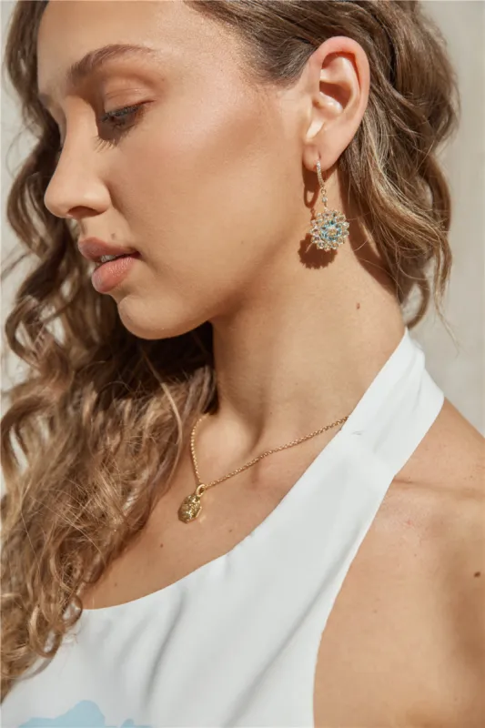 18k Gold Plated Unique Beauty Earrings Gold made by Hello Molly