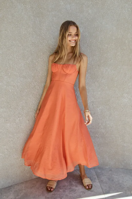 Best Dressed Maxi Dress Orange sold by Fortunate One