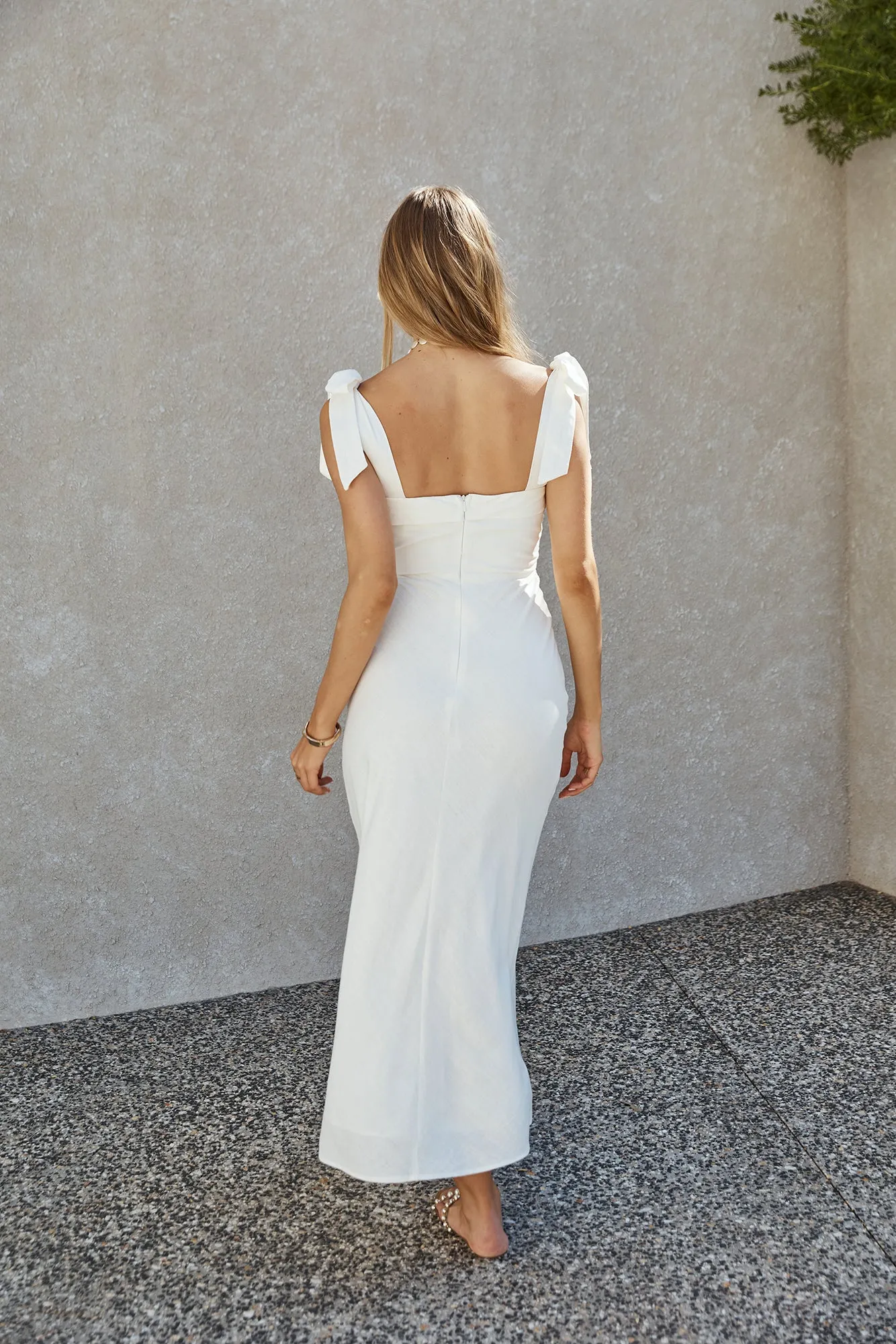 Daphne Maxi Dress White sold by Fortunate One product image thumbnail 2