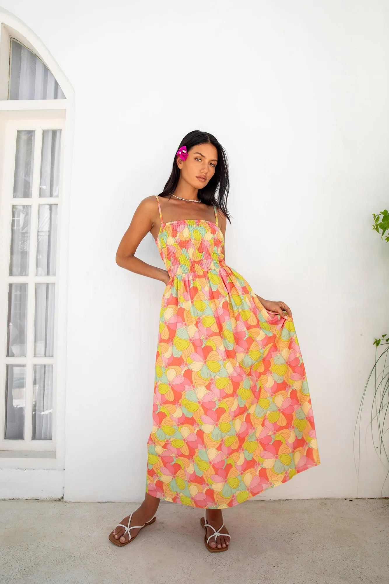 FORTUNATE ONE In Bloom Maxi Dress Floral sold by Fortunate One