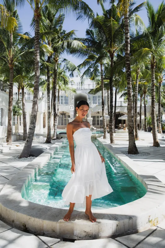 Love In The Summer Maxi Dress White sold by Fortunate One