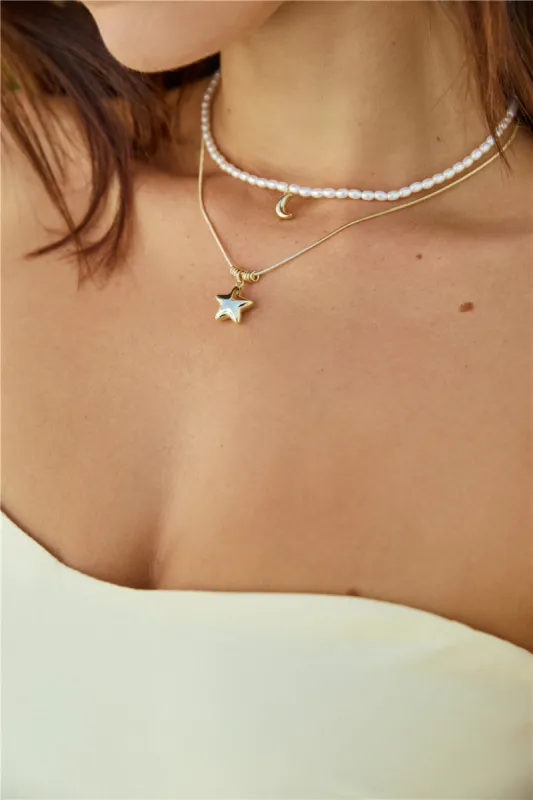 18k Gold Plated Set On You Necklaces Gold sold by Fortunate One
