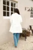 Fuzzy Feeling Coat White sold by Fortunate One