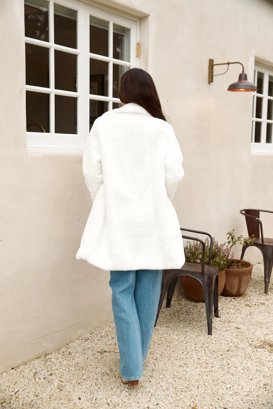 Fuzzy Feeling Coat White sold by Fortunate One product image thumbnail 2