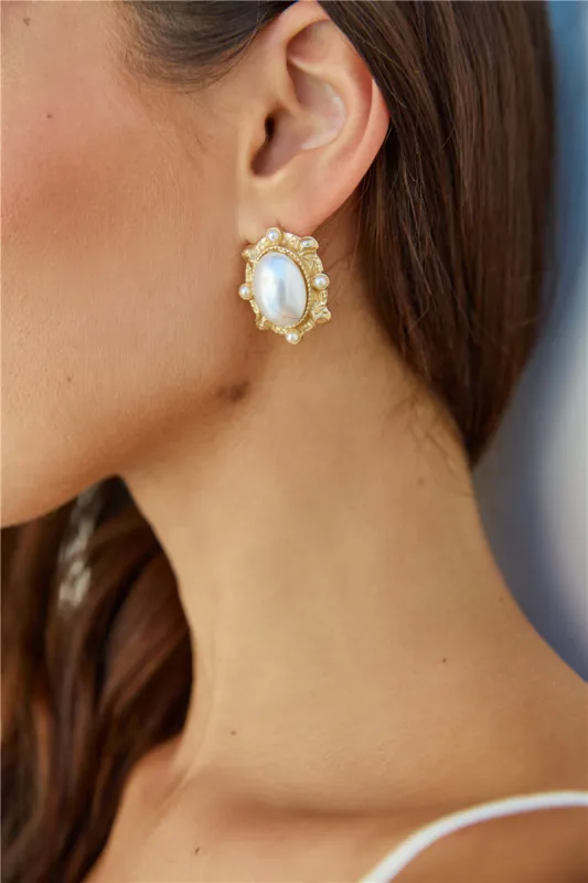 18k Gold Plated Quiet Luxury Earrings Gold sold by Fortunate One