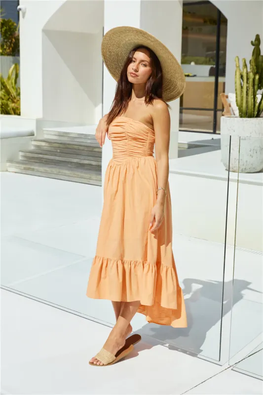 Love In The Summer Maxi Dress Orange sold by Fortunate One