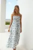 Cornflower Blooms Maxi Dress Blue sold by Fortunate One