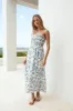 Cornflower Blooms Maxi Dress Blue sold by Fortunate One