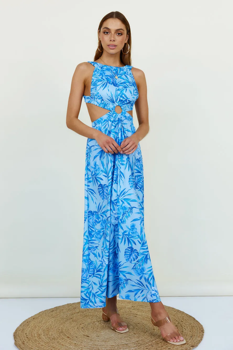 Walking On The Moon Maxi Dress Blue sold by Fortunate One